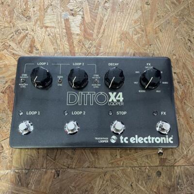 TC Electronic DITTO X4 Guitar Pedal Gray Dual Track Looper 7 types