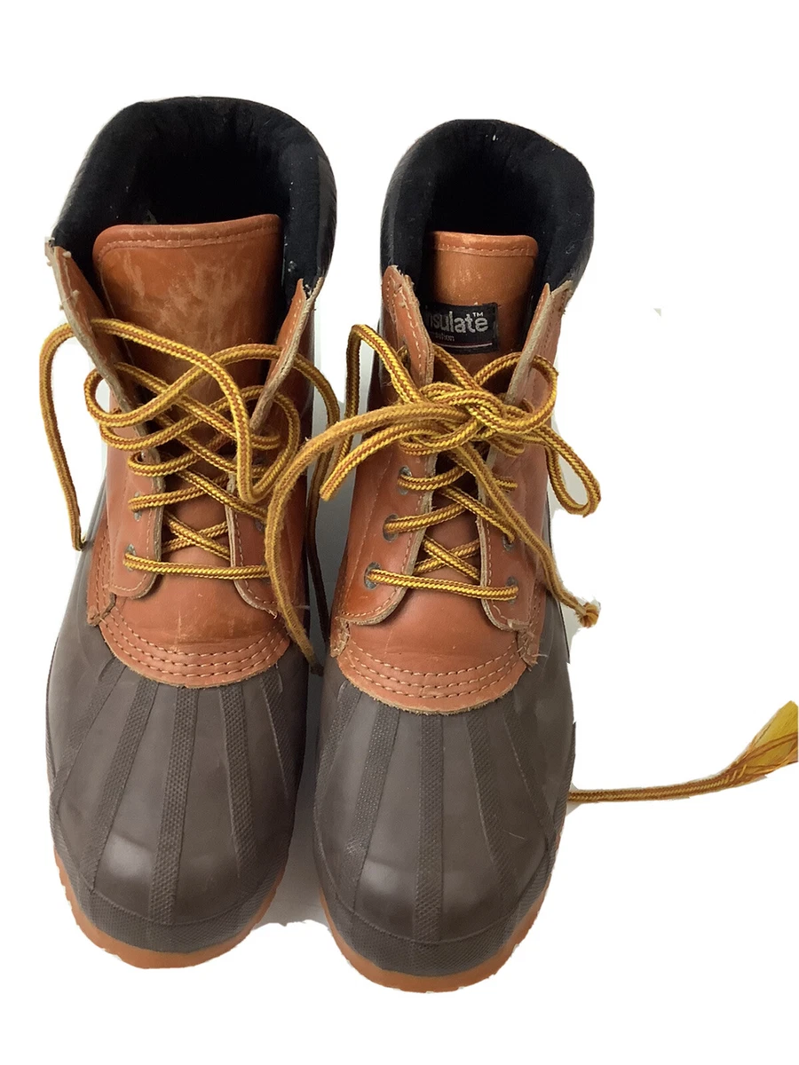Mens rubber top duck boots