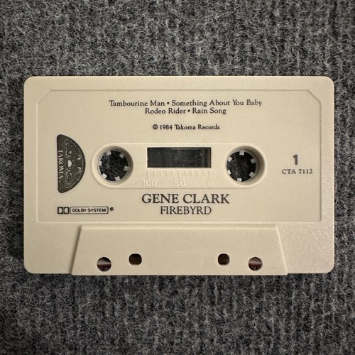 Gene Clark Firebyrd Cassette Tape 1987 Takoma Records Reissue Ex-Byrds Vintage - Picture 2 of 4