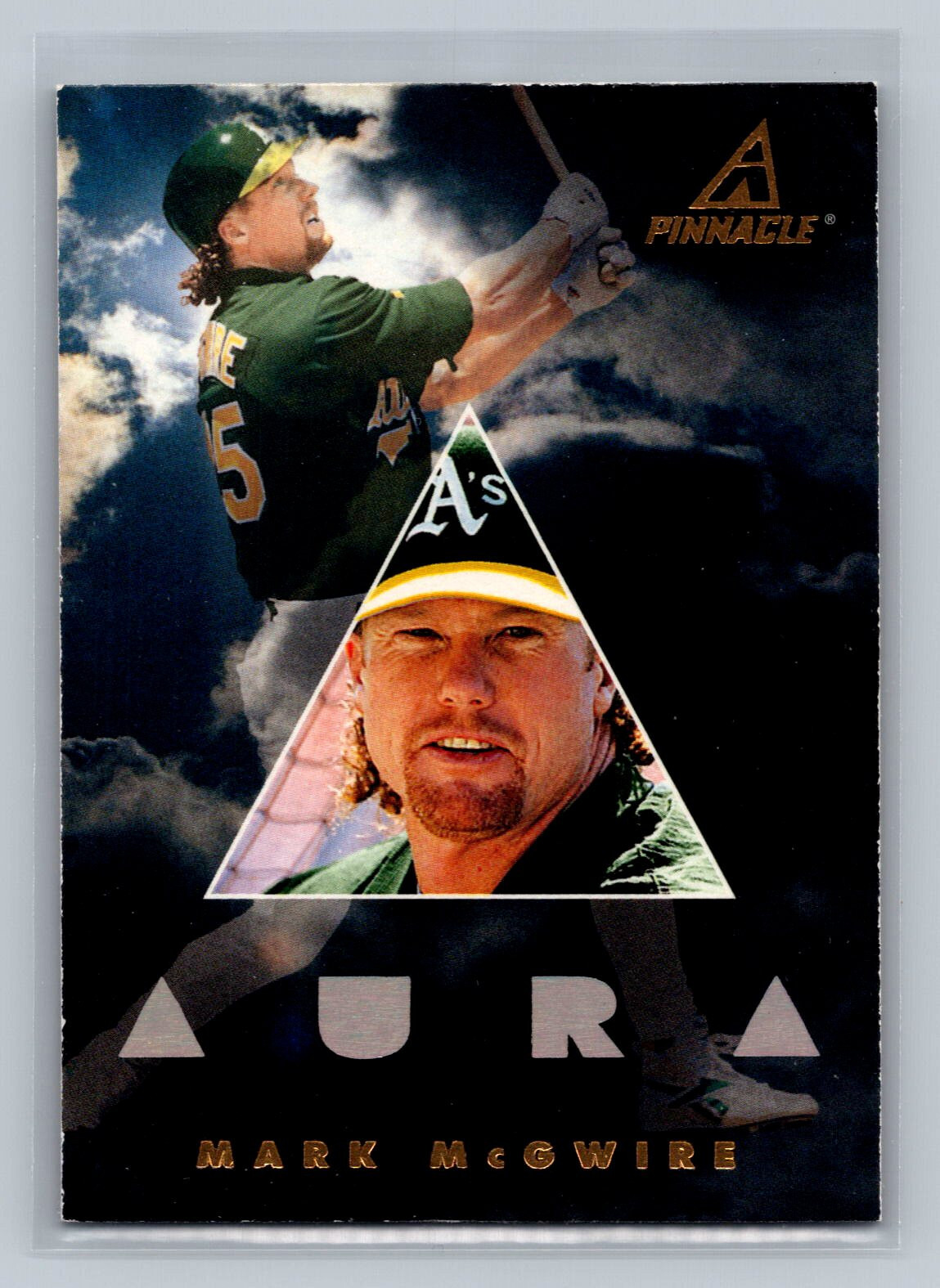 1997 New Pinnacle #188 Mark McGwire Aura Oakland Athletics