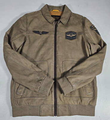 PME Legend Summer Hudson Lederjacke Leather Jacket  Gr.  M  2A