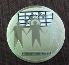 sales achievement award quality metal 2" diameter gold lot of 10