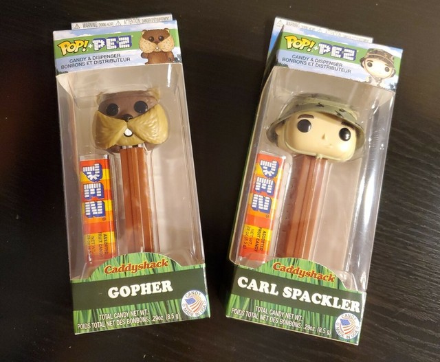 Funko Pop Pez Caddyshack Set * CARL SPACKLER & GOPHER * (Mint in Boxes) | eBay