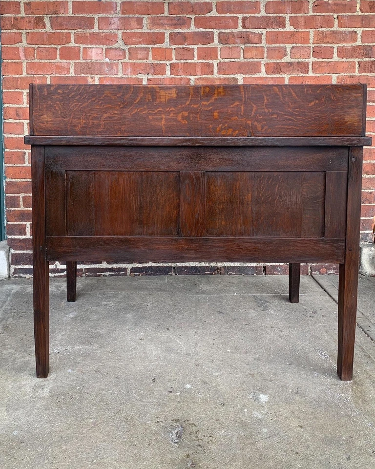 Escritorio antiguo Gustav Stickley n.º 453 Foto 4 de 4