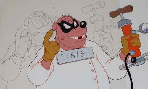 beagle boys disney ducktales production animation cel drawing
