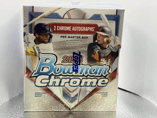 2024 Bowman Chrome Baseball FACTORY SEALED HOBBY BOX *FAST SHIP* 2x AUTO 