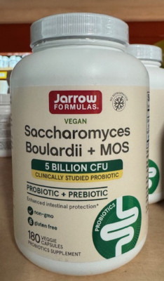 Saccharomyces Boulardii + MOS, 180 Kapseln - Jarrow Formulas