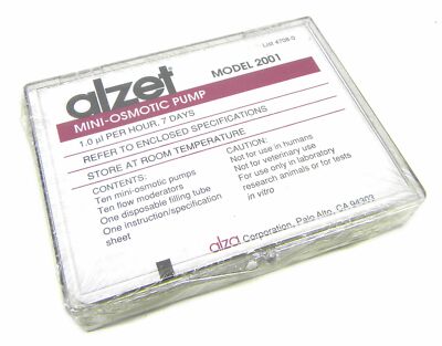 Durect ALZET 2001 Mini Osmotic Pump 1.0 µl/ hour, 7 days, 200 µl Reservoir