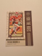 Patrick Mahomes 2020 Legacy Football For The Ages Insert In Toploader 