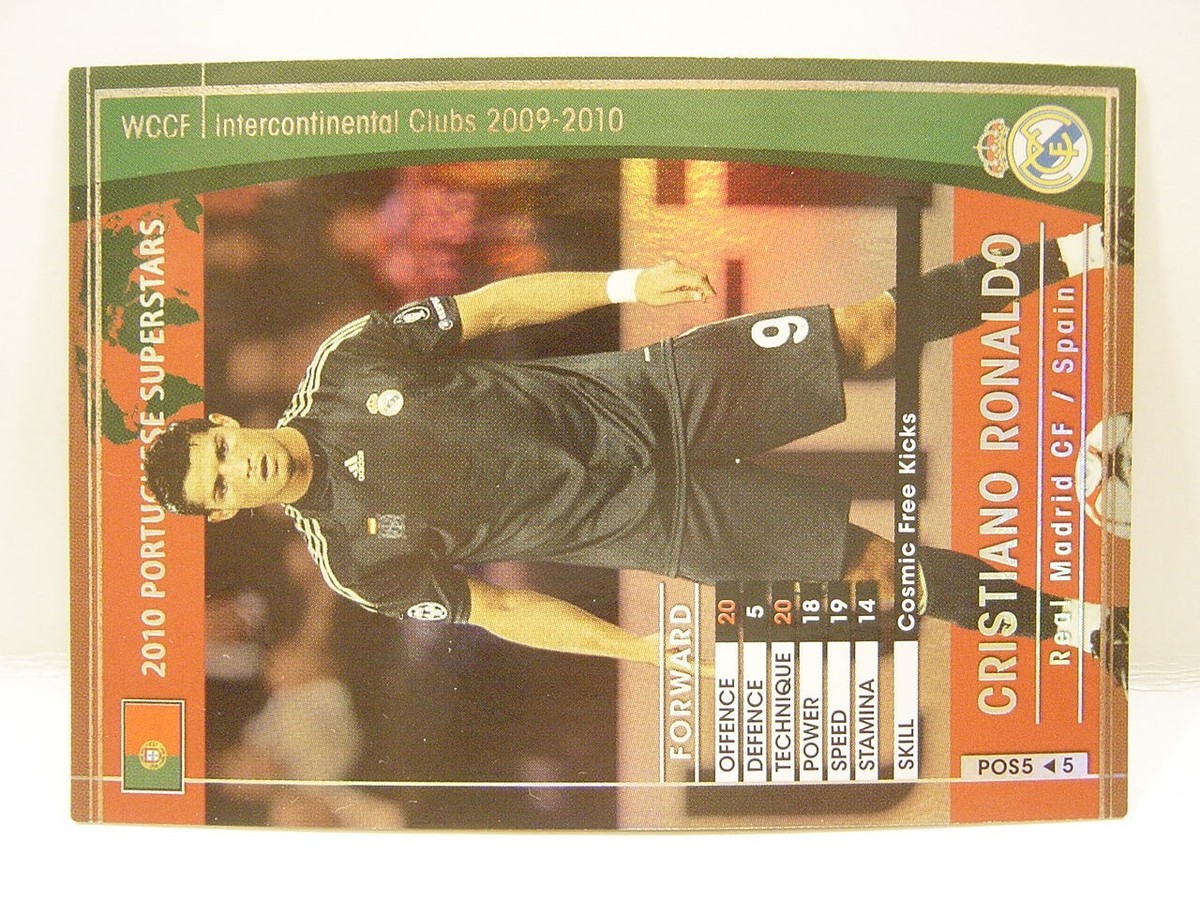 Panini WCCF 2009-10 POS Cristiano Ronaldo No.9 Real Madrid Spain
