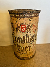 Vintage, Gunther's Premium Dry Lager, Beer Can, Flat Top, Top Opened, Steel Can