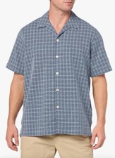 NWT $175 Paul Smith Short Sleeve Button Front Bohemian Casual Shirt Size Small.