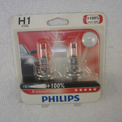 PHILIPS X-TREME VISION H1XVB2 CAR HEADLIGHT 55 WATTS HALOGEN Light BULB.