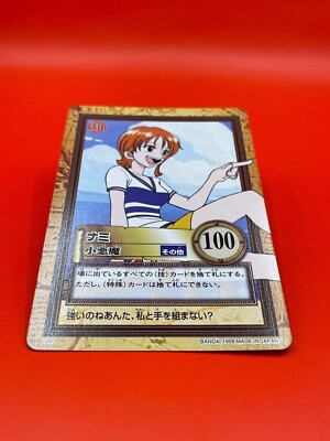 One Piece card Nami C09 Anime 1999 Japanese Game TCG Bandai