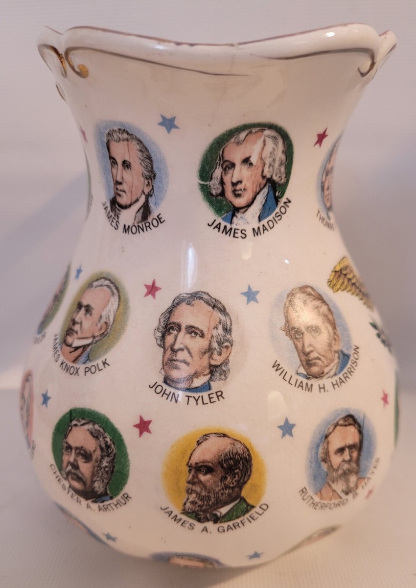Ceramic Cup/アンネ ビエールマン/ポスター Chadwick-Miller Vintage 1965 U.S. Presidents Pitcher - 6