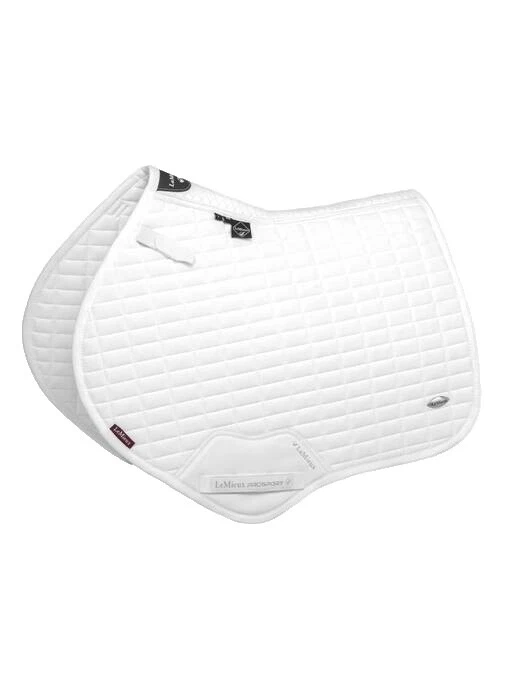 Cuadrado Blanco Almohadillas de sillas de montar inglesas