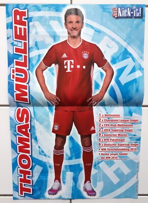Just Kick It POSTER Thomas Müller FC. Bayern München Bundesliga Fußball