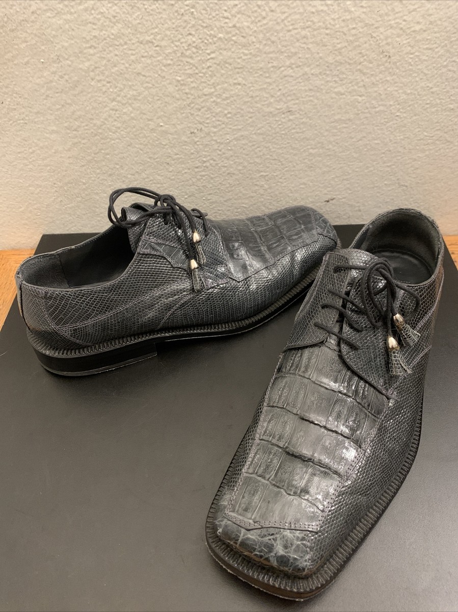 David Eden Oxfords Crocodile Lizard Men display picture 1
