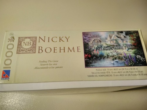 A BEAUTIFUL SURE-LOX 1000pc PUZZLE "FEEDING THE GEESE" by NICKY BOEHME @ 2010 - Picture 4 of 4