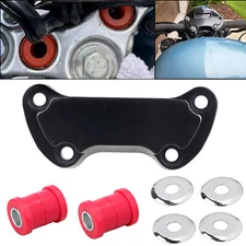 1" Handlebar Riser Top Clamp Bushings Kit For Harley Softail Deuce FXSTD Dyna XL