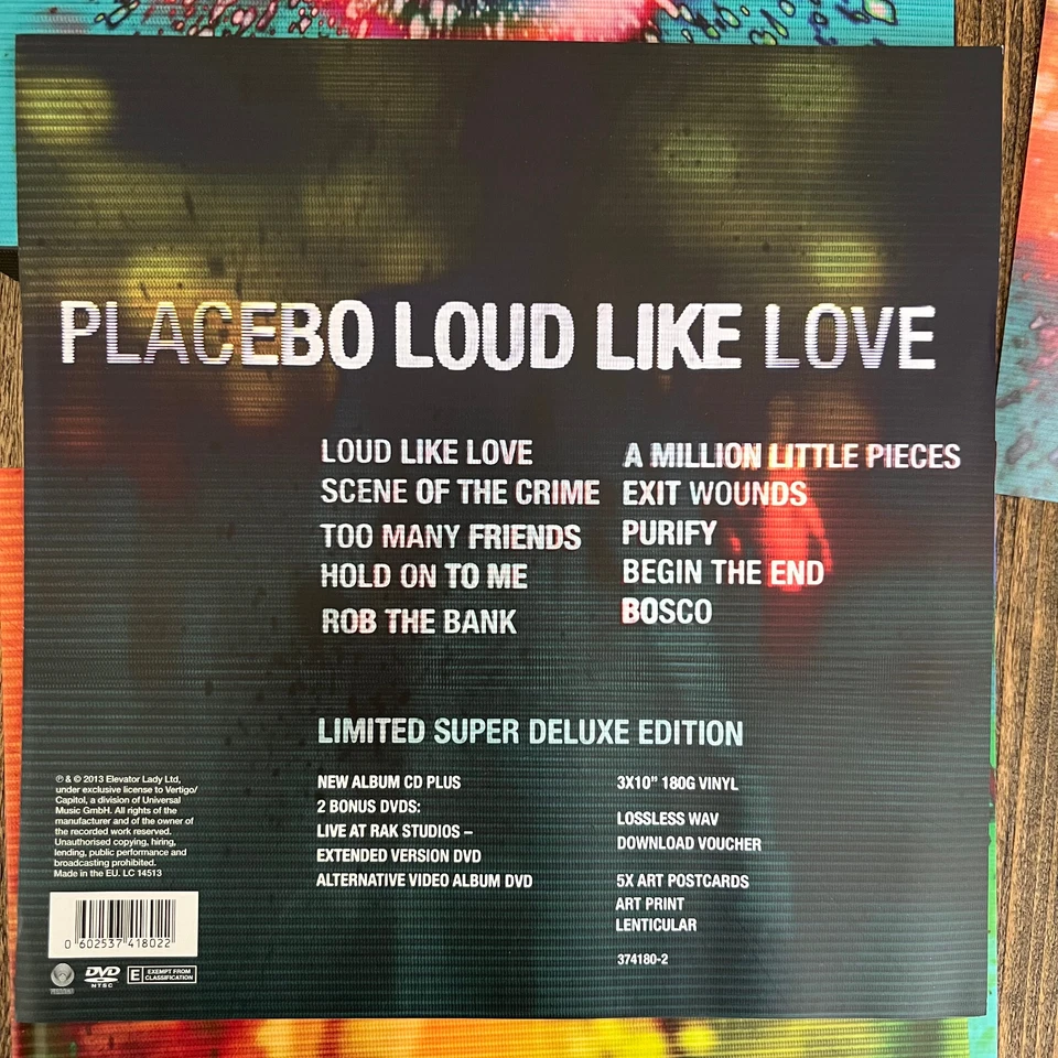 PLACEBO, Loud Like Love, Box-Set 3x 10", 1 CD + 2 DVDs, neuwertig - Bild 4 von 4