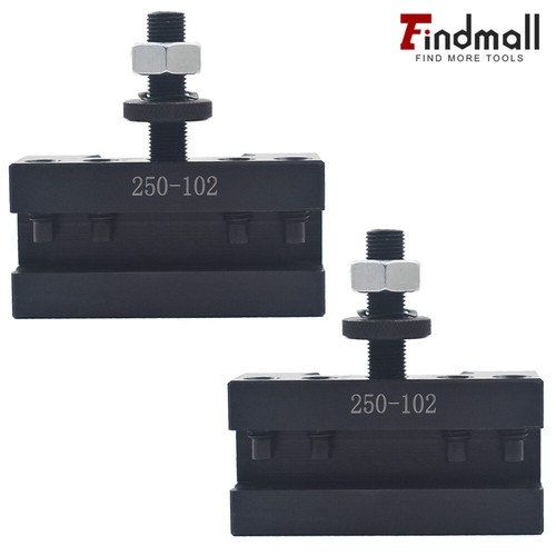 2PC AXA #2 250-102 QUICK CHANGE TOOL POST TURNING FACING BORING HOLDER FOR LATHE