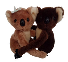 Vtg Hugging Koala 6  Girl  Boy Plush Stuffed Soft Toys 1978 Brown Tan Dakin