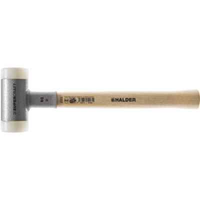 HALDER (3366.04) Dead Blow Hammer: 26 oz Nylon Head, Hickory Handle, 14'' Long