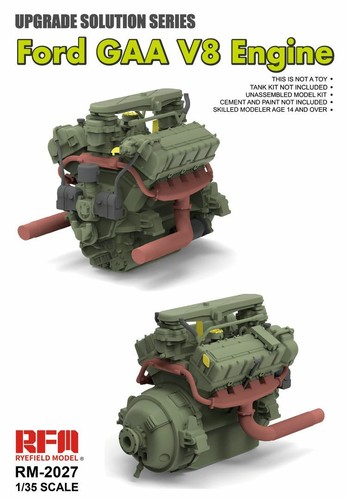 RYEFIELD MODEL RFM RM-2027 1/35 GAA V8 Engine For M4 Tank - Picture 2 of 2