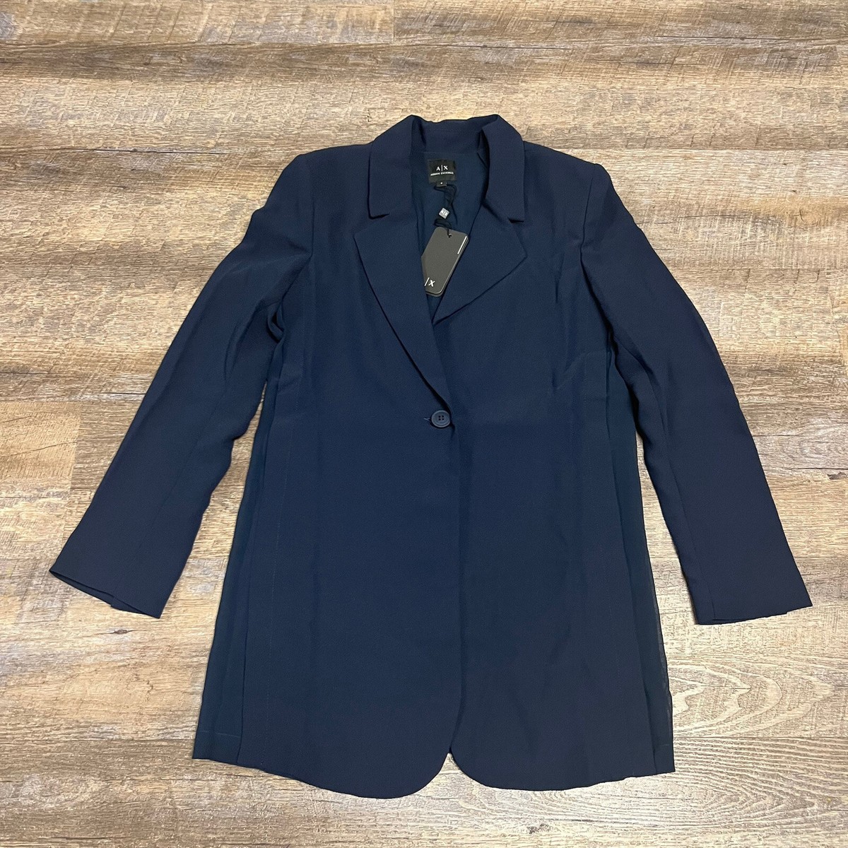 アウターその他 ARMANI EXCHANGE Woman Blazer Blue XW000464AF12813 MB088 Armani Exchange Blazer Women's 0 Navy Blue Polyester One