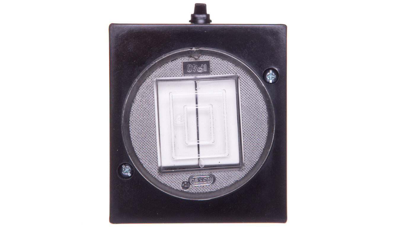 LAMBDA Hermetic switch for candlestick IP44 black ŁNH-2LC / 25 /T2UK