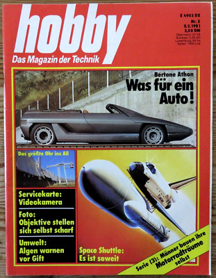 Hobby 05/81 Bertone Athon, Honda CB 250 RS + Kawasaki Z 250 C, Space Shuttle