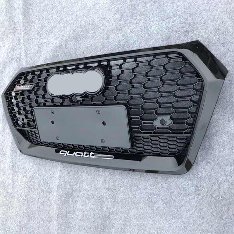 Per Audi Q5 SQ5 2018-2020 RSQ5 Anello nero griglia anteriore a nido d'ape - Image 4 of 4