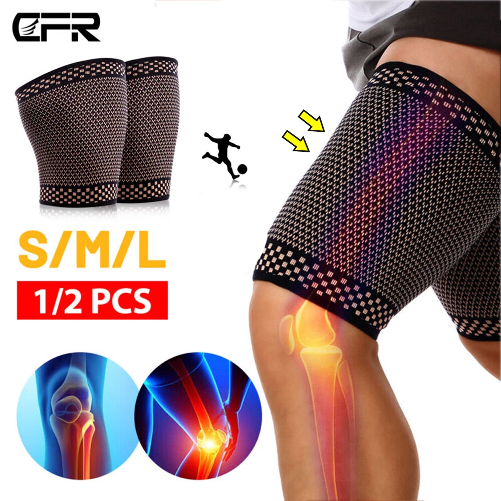 Thigh Support Brace Compression Sleeve Hamstring Quadrices Groin Pain  Relief Gym