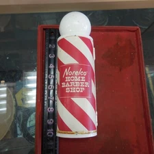 Vintage  Norelco Home Barber Shop - Original Barber Pole--Works & All The Papers