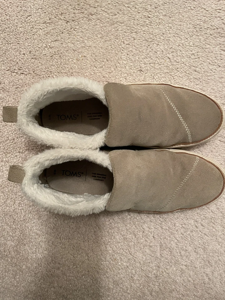 Zapatillas TOMS Nahla Gris Escarcha Dos Tonos Fieltro Mujer Talla 9 Foto 4 de 4