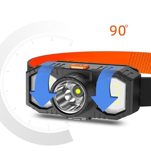 Super Bright Head Torch Headlight LED USB Rechargeable Headlamp Camping Fish JC - Picture 5 of 12