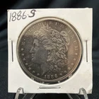1886-S Morgan Dollar Silver Semi Key Better Date, Very Fine Condition, Small Cut
