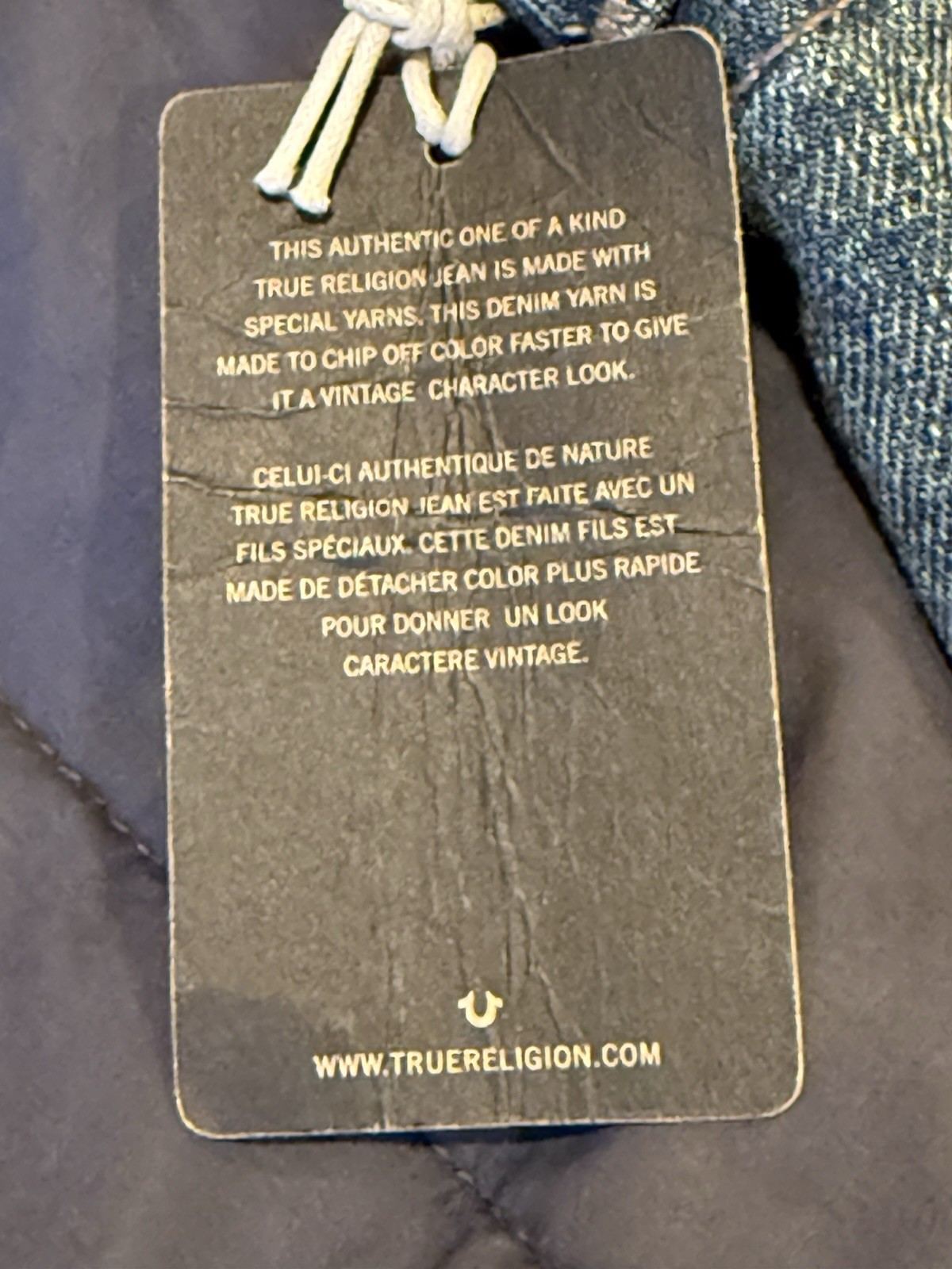 NWT $228 True Religion Dean Modern Dapered Jeans Quick Fade Denim 32 X 32 USA thumbnail 7