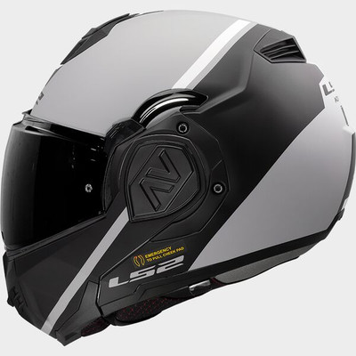 LS2 FF906 Advant Swipe grey black Flip-back modular motorcycle