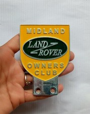 Vintage Midland Land Rover Owners Club Series Yellow Badge Emblem Placa Lg298 Vintage Midland Land Rover Owners Club Series Yellow Badge Emblem Placa Lg298