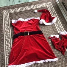 Ann Summers Sexy Santa Costume Dress  Christmas outfit Size 10/12 fancy dress 