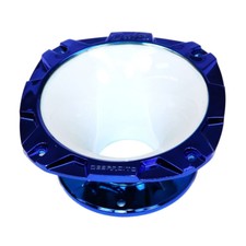 DEEJAY LED TBH2INSHORTWHBLU DJL Short 2" Bolt ON Horn White Blue