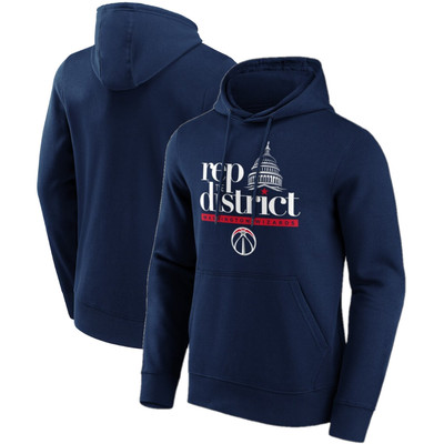 Washington Wizards Herren Hoodie (Größe M) NBA Iconic Hometown Hoodie - Neu