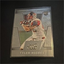 2016 Panini Prizm Tyler Higbee #209 Rookie Football Card WKU Rams. rookie card picture