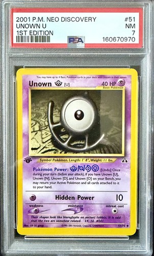 Unown [I] (1st Edition) graded PSA 7 for sale on eBay