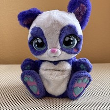 Peek-A-Roo Panda Interactive Talking Plush Toy Purple NO BABY sold "AS IS"