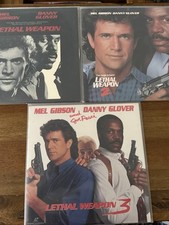 Lethal Weapon 1, 2 And 3. Mel Gibson Danny Glover Laser Disc Like New