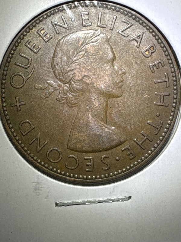 UNC 1955 New Zealand 1 Penny