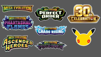Pokémon Expansion Binder Decal Stickers for Side of Binder (3.5 inches or less)